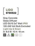 Aplica exterior iluminare sus/jos Nova Luce LIDO 9790522