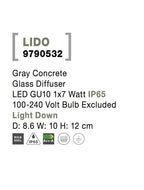 Aplica exterior Nova Luce LIDO 9790532