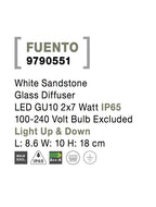 Aplica exterior iluminare sus/jos Nova Luce FUENTO 9790551