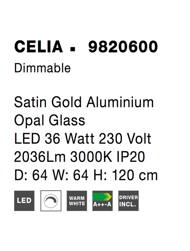 Lustra Nova Luce CELIA 9820600