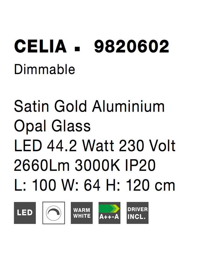 Lustra Nova Luce CELIA 9820602