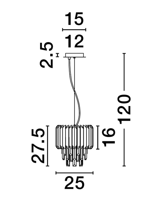 Pendul Nova Luce MAGNOLIA 9824070