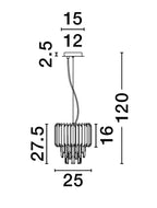 Pendul Nova Luce MAGNOLIA 9824070