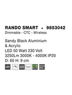 Plafoniera Nova Luce RANDO SMART 9853042
