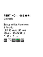 Plafoniera Nova Luce PERTINO 9853671