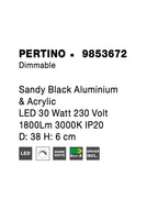 Plafoniera Nova Luce PERTINO 9853672