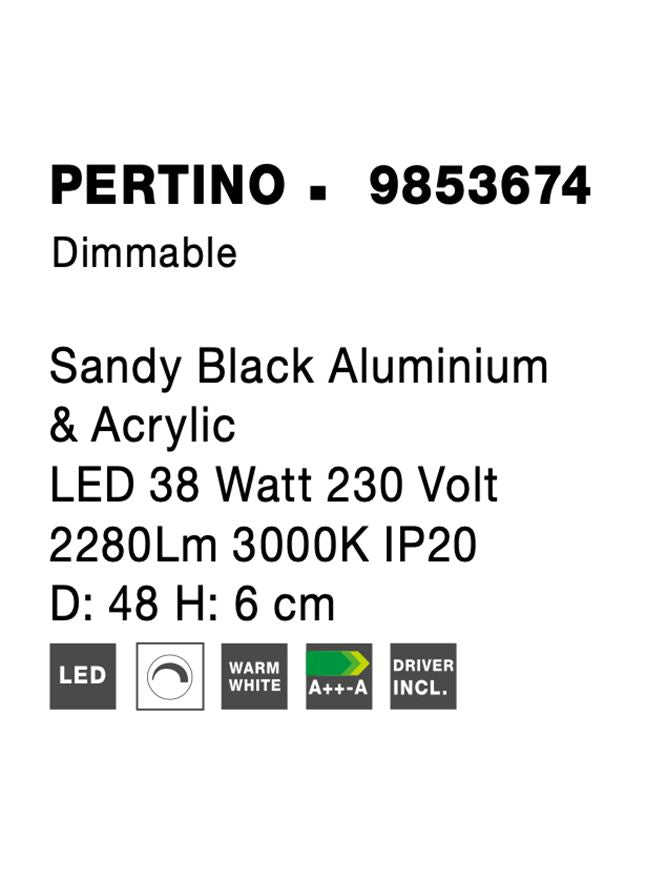 Plafoniera Nova Luce PERTINO 9853674