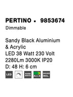 Plafoniera Nova Luce PERTINO 9853674