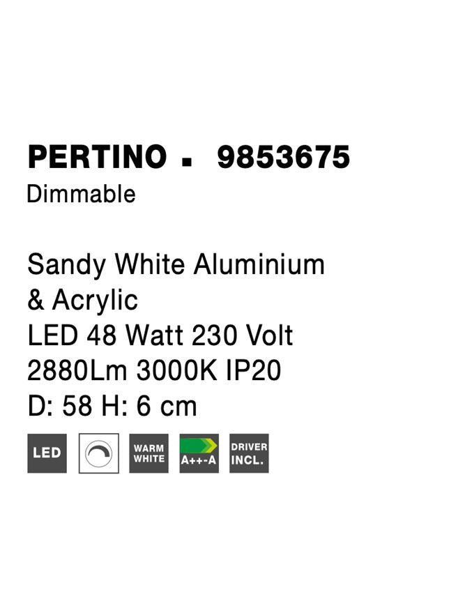 Plafoniera Nova Luce PERTINO 9853675