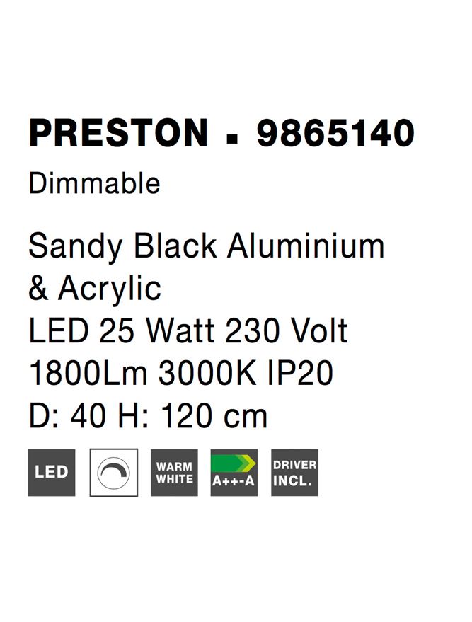 Lustra Nova Luce PRESTON 9865140