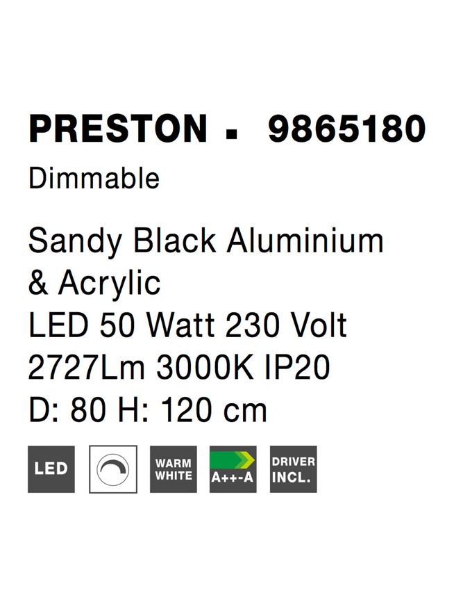 Lustra Nova Luce PRESTON 9865180