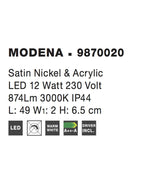 Aplica baie Nova Luce MODENA 9870020