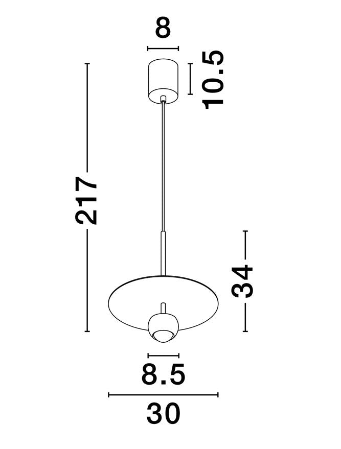 Pendul Nova Luce EDEM 9870043