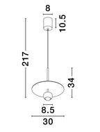Pendul Nova Luce EDEM 9870044