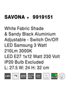 Aplica Nova Luce SAVONA 9919151