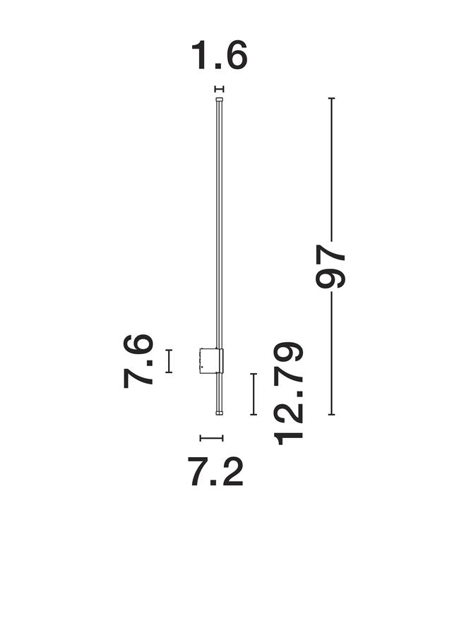 Aplica exterior Nova Luce RIDGE 9923408