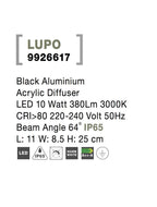 Aplica exterior Nova Luce LUPO 9926617