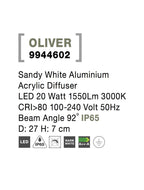 Plafoniera exterior Nova Luce OLIVER 9944602