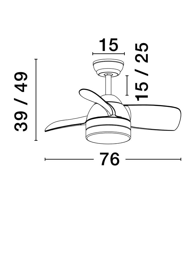 Ventilator Nova Luce NERINA 9952379