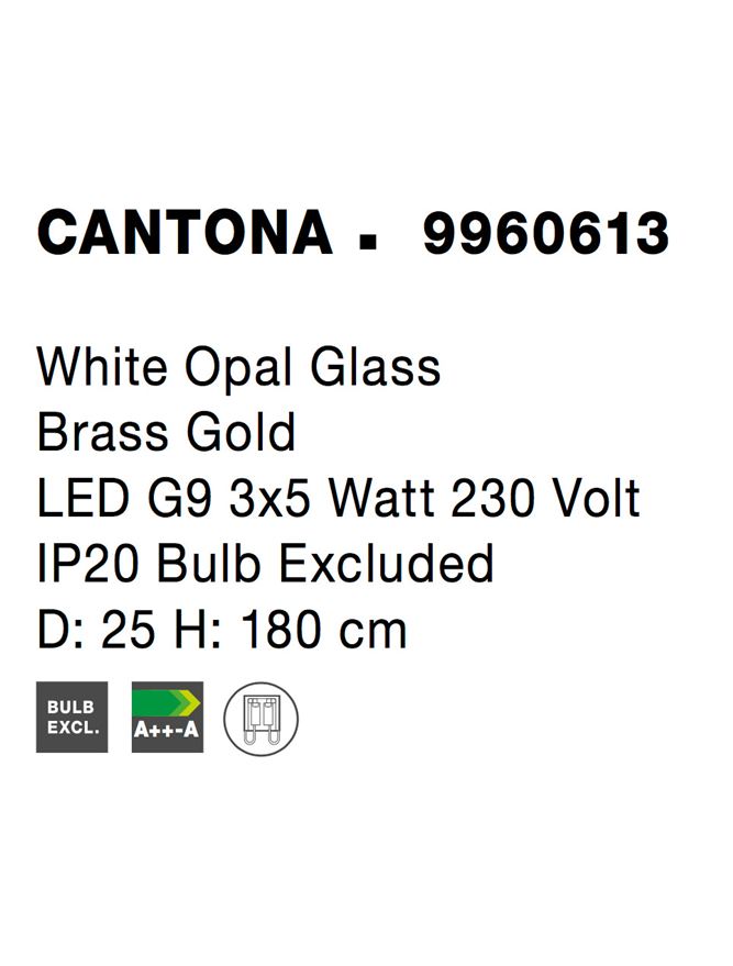 Lustra Nova Luce CANTONA 9960613
