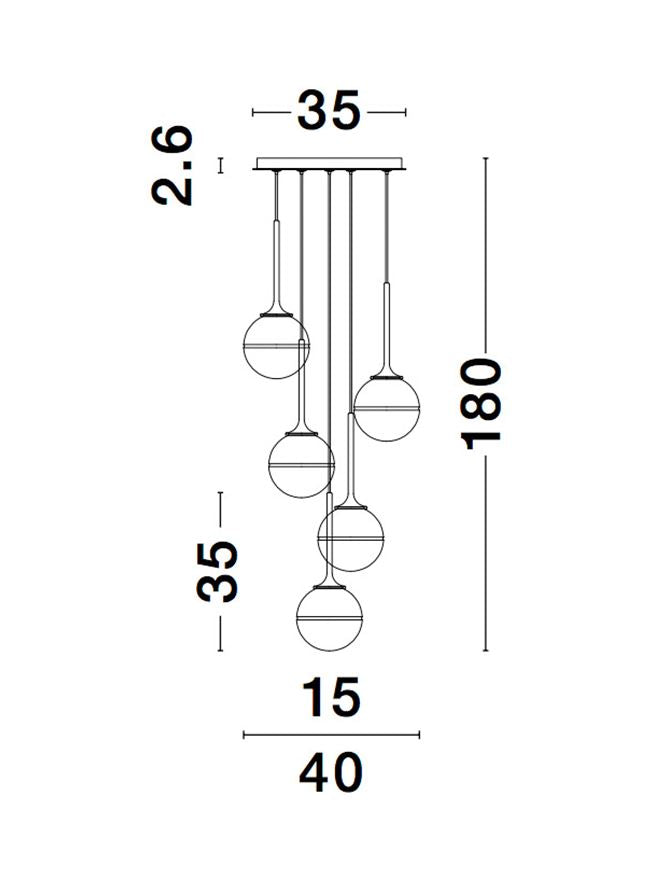 Candelabru Nova Luce CANTONA 9960614