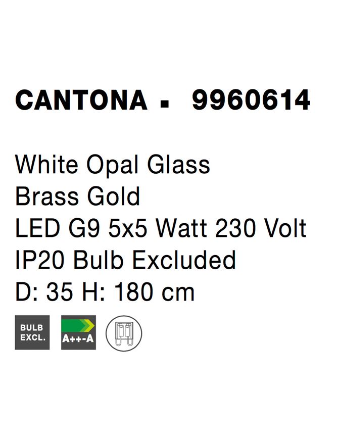 Candelabru Nova Luce CANTONA 9960614