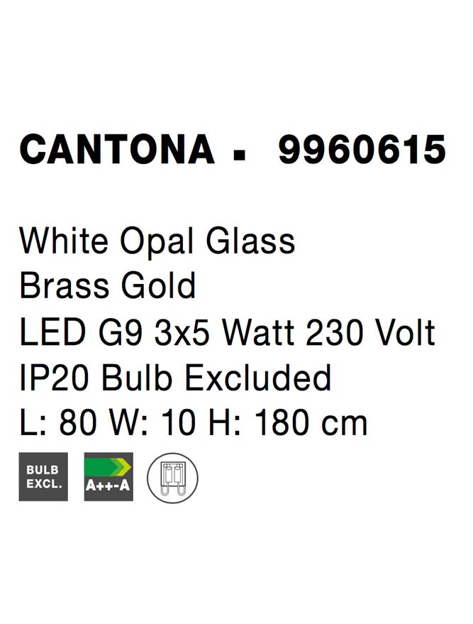 Lustra Nova Luce CANTONA 9960615
