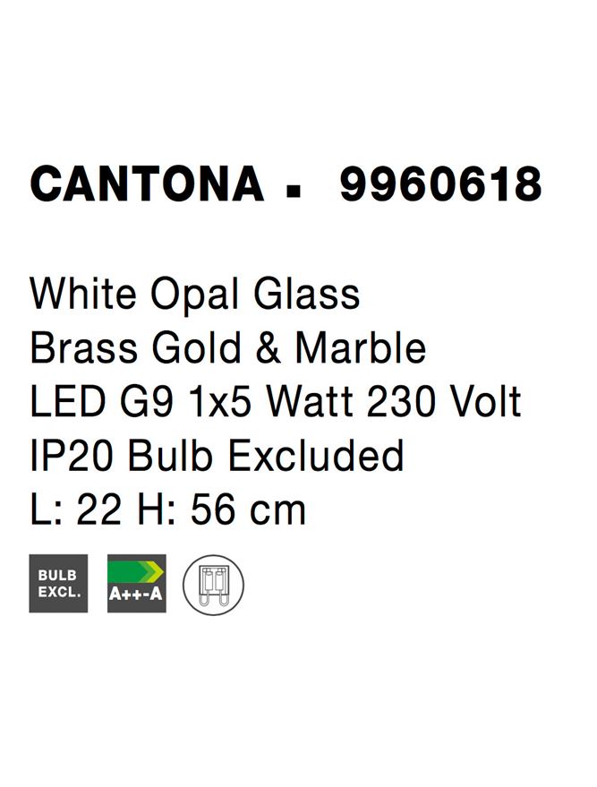 Veioza Nova Luce CANTONA 9960618