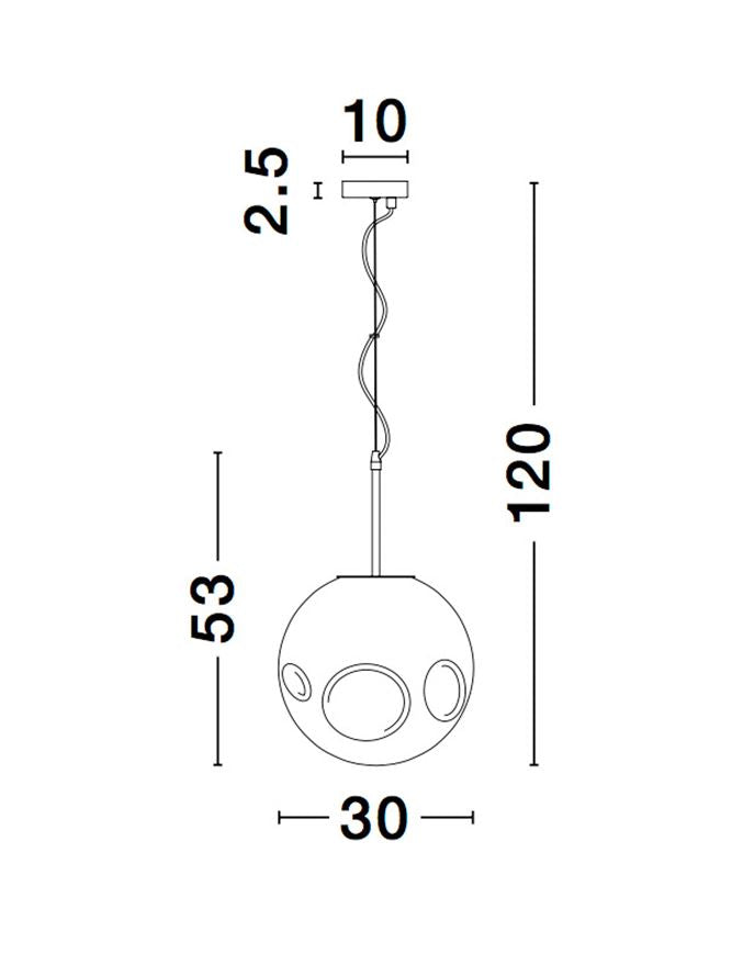 Pendul Nova Luce MAYAN 9988103