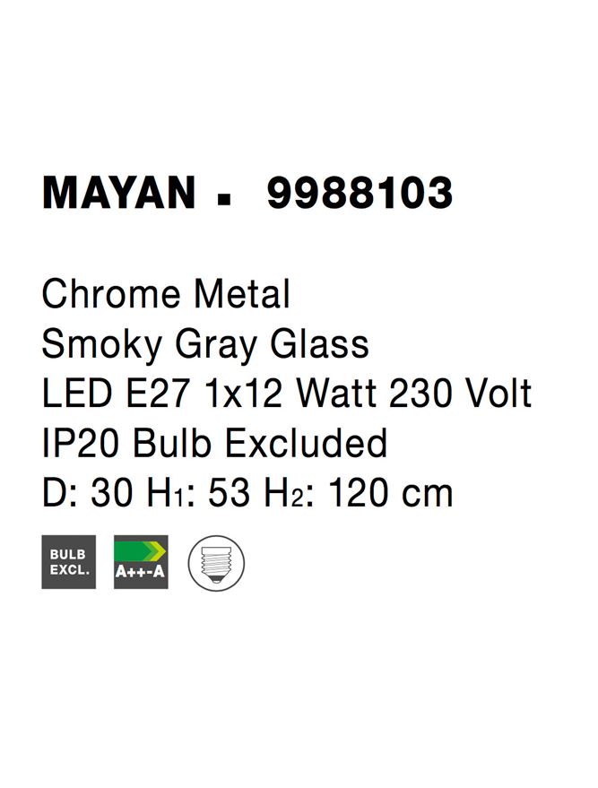 Pendul Nova Luce MAYAN 9988103