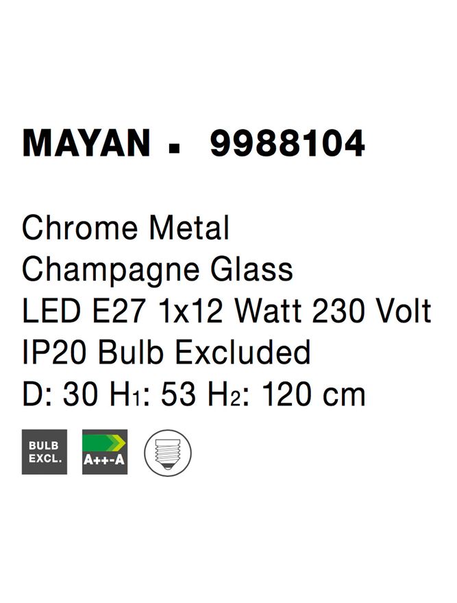 Pendul Nova Luce MAYAN 9988104