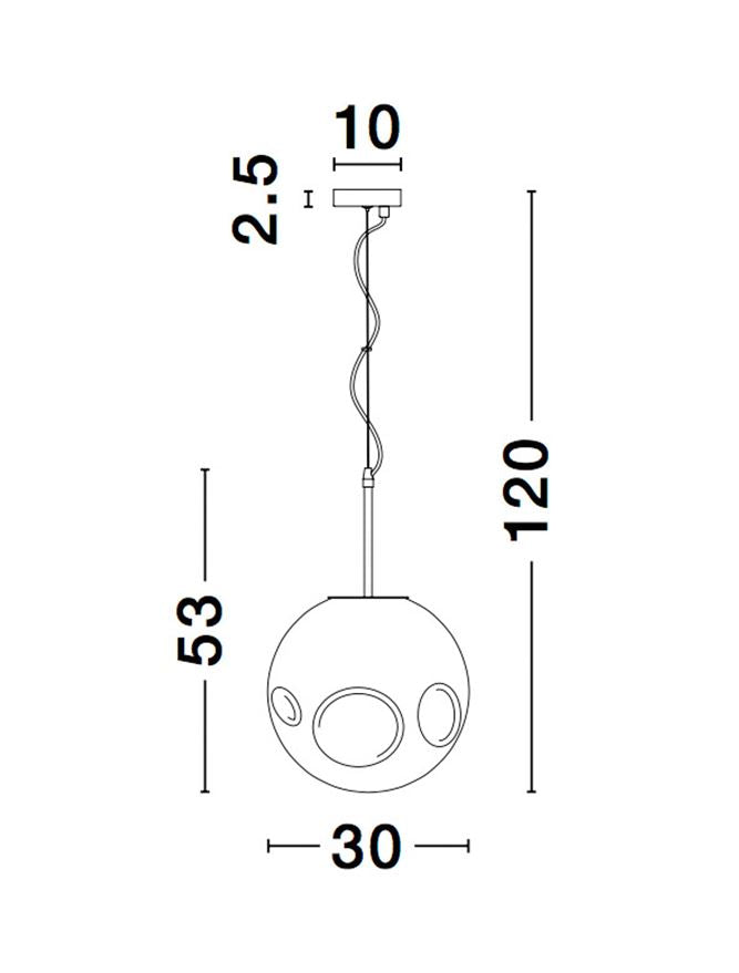 Pendul Nova Luce MAYAN 9988105