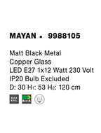 Pendul Nova Luce MAYAN 9988105