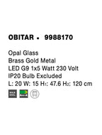 Pendul Nova Luce OBITAR 9988170