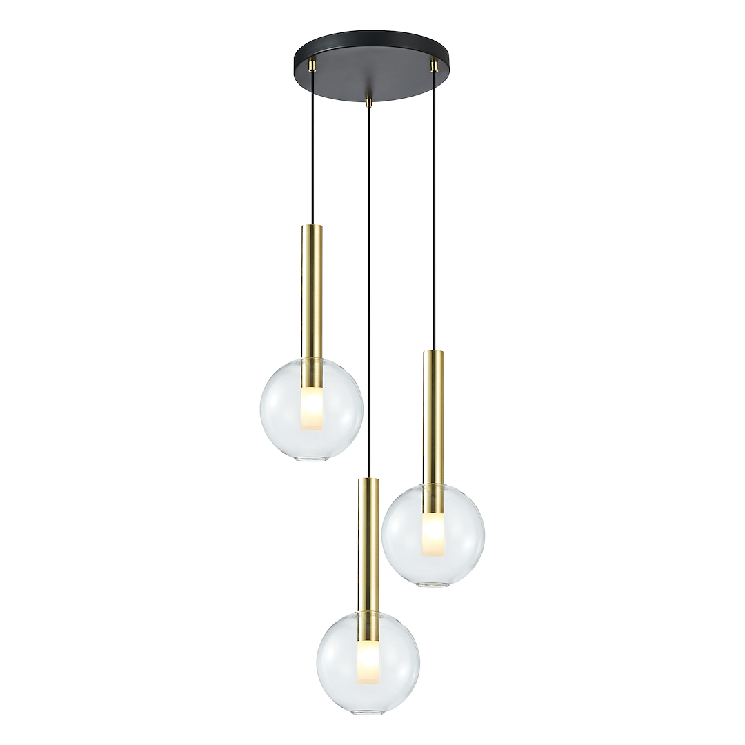 Lustră Milagro Niko Black & Gold ML0332