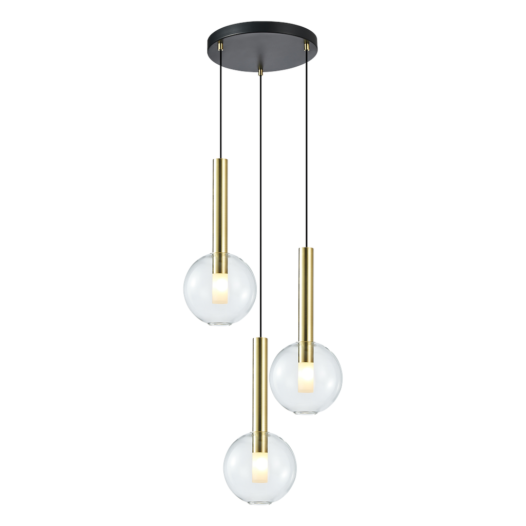 Lustră Milagro Niko Black & Gold ML0332