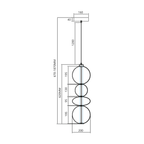 Pendul Milagro Daphne Black ML0347