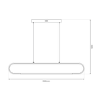 Lustră Milagro Frame Black ML1046