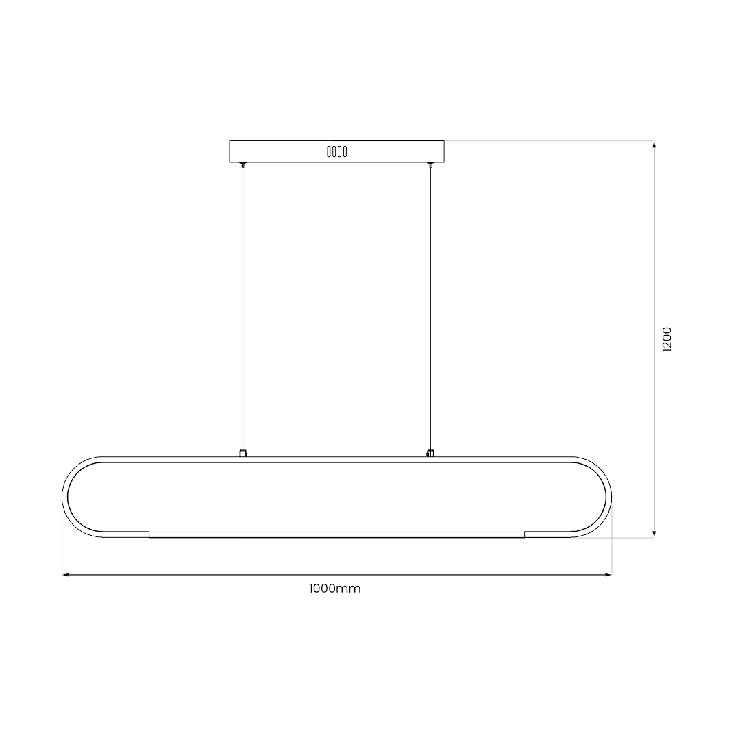 Lustră Milagro Frame Black ML1046