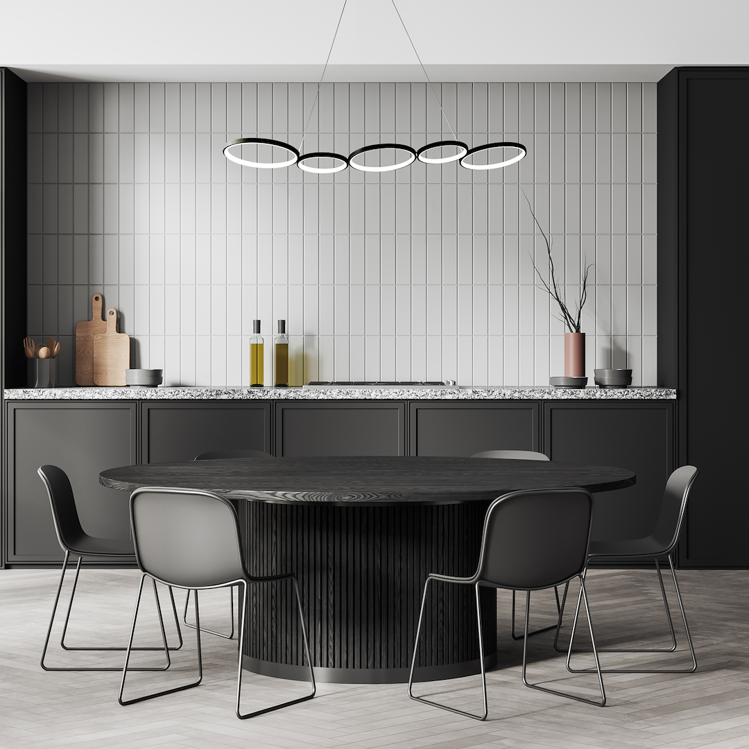 Lustră Milagro Olympia Black ML1175