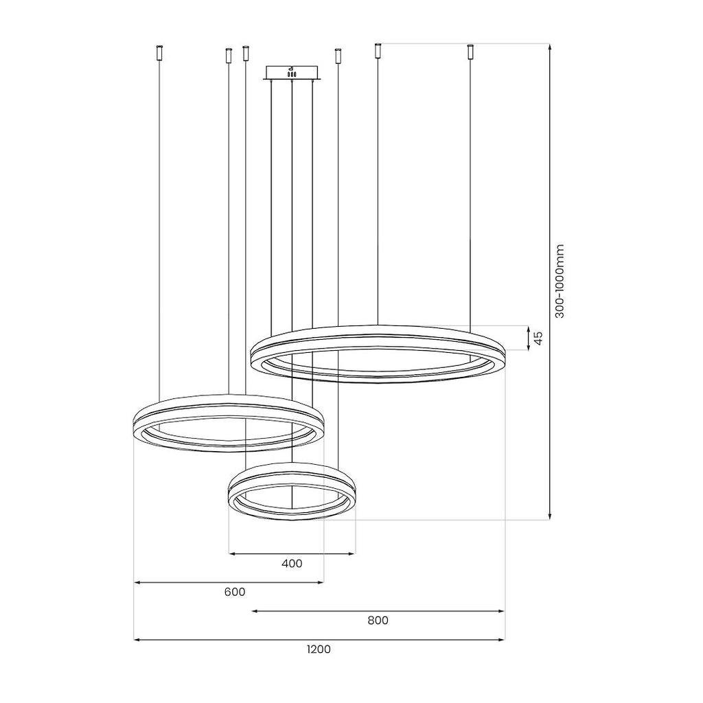Lustra Milagro Gravity Black ML1185