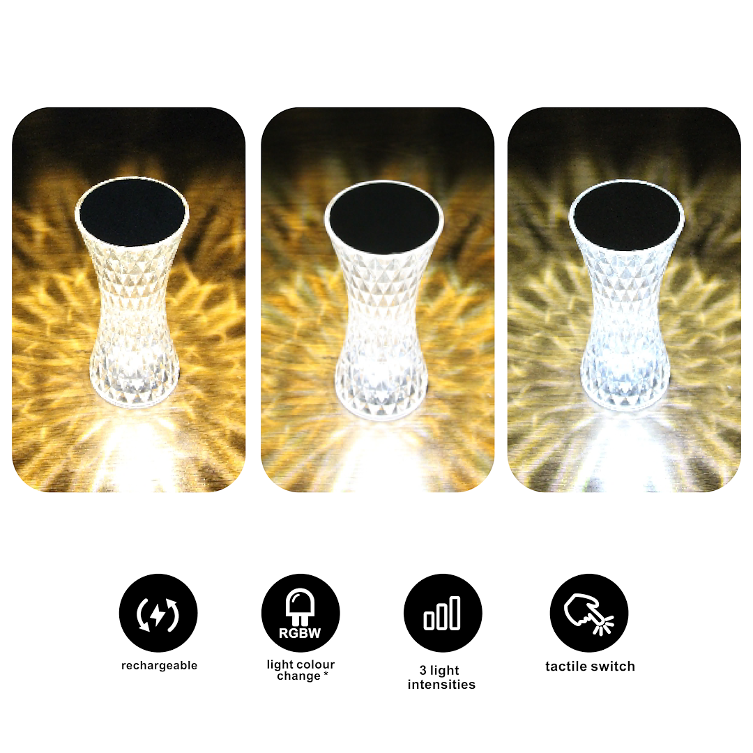 Veioza Milagro Tower Transparent ML1290