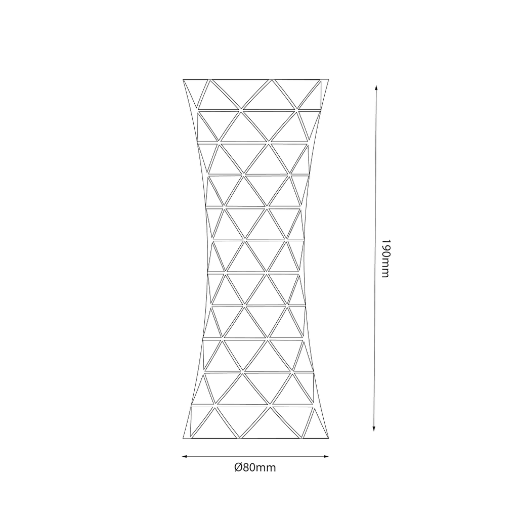 Veioza Milagro Tower Transparent ML1290
