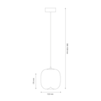 Pendul Milagro Vaso Gold & Amber ML1402