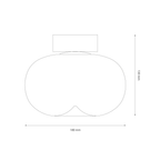 Plafoniera Milagro Vaso White ML1410