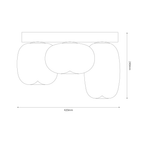 Plafoniera Milagro Vaso Black ML1412