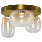 Plafoniera Milagro Vaso Gold & Amber ML1414
