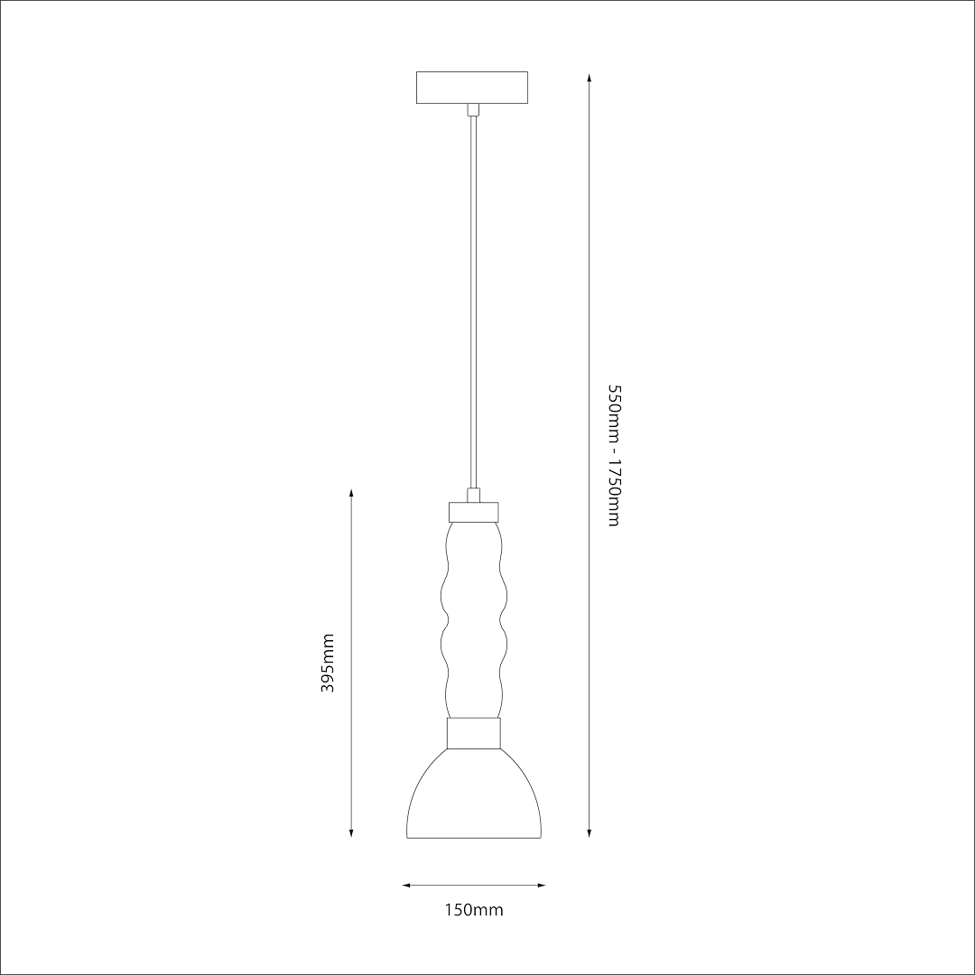Pendul Milagro Lucco Fume ML1417