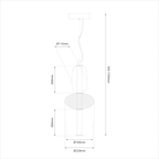 Pendul Milagro Arame Black ML1433