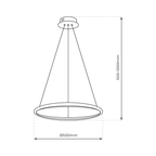 Lustra Milagro Hoop Black ML1541